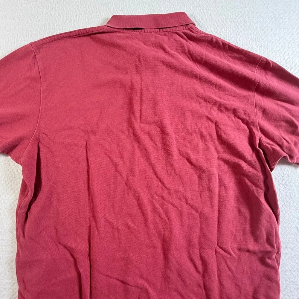 Polo Ralph Lauren Polo Shirt Mens Large Short Sleeve Pique Red